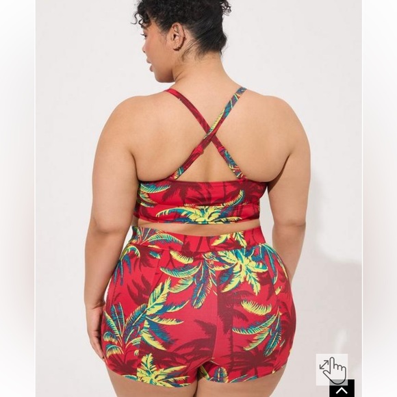 New! Set! Torrid sz 4 Tropical Shadows Bathing Swim Suit Top Bottom 4X - Picture 3 of 5